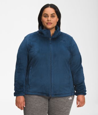 The North Face Women's Osito 2 Jacket Chambray Blue/Coastal Fjord Blue  Stripe (Prior Season) Outerwear