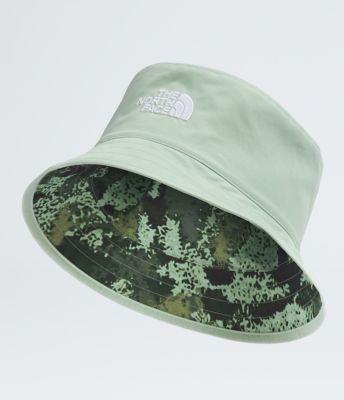 The North Face Kids' Class V Reversible Bucket Hat (Summit Navy Nature Camo/LED Yellow) -  S