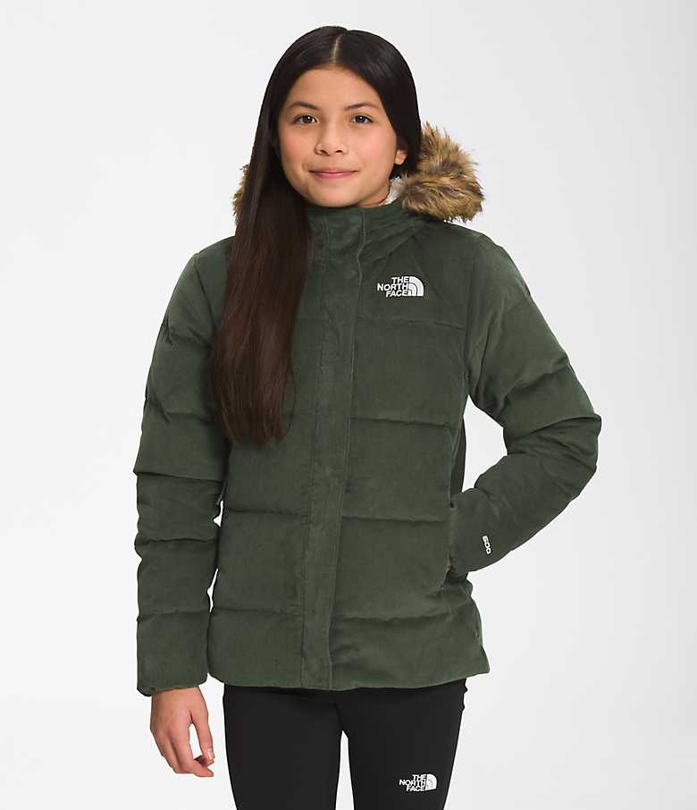 Girls’ Printed North Down Fleece-Lined Parka