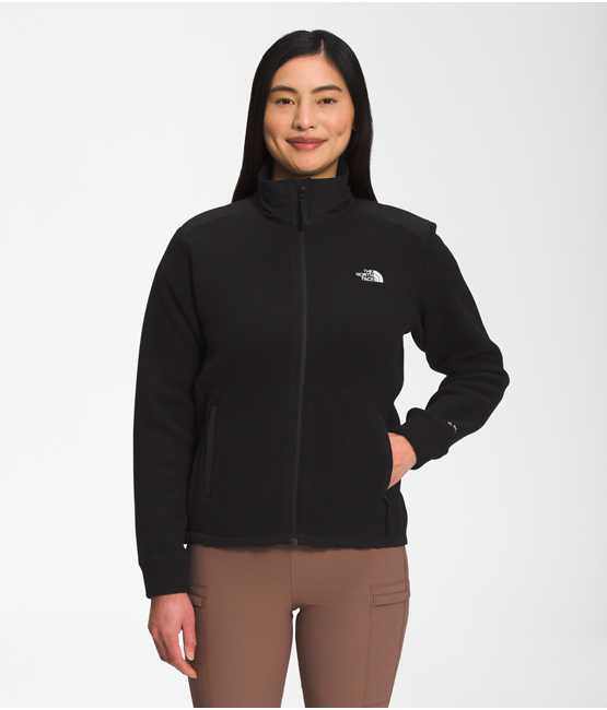 Manteau avec fermeture éclair complète en Polartec® 200 style alpin pour femmes