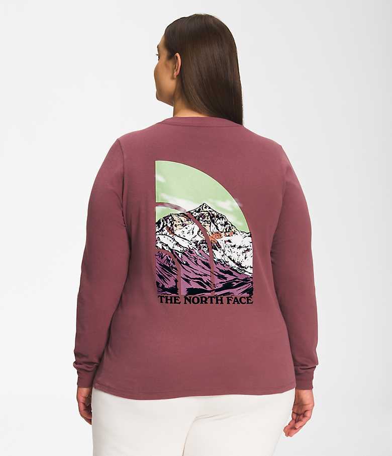 Women’s Plus Long-Sleeve Graphic Injection Tee