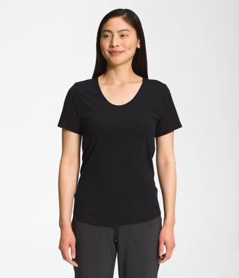 The North Face Women’s Terrain Short-Sleeve Scoopneck T-Shirt (Size: Medium): Black