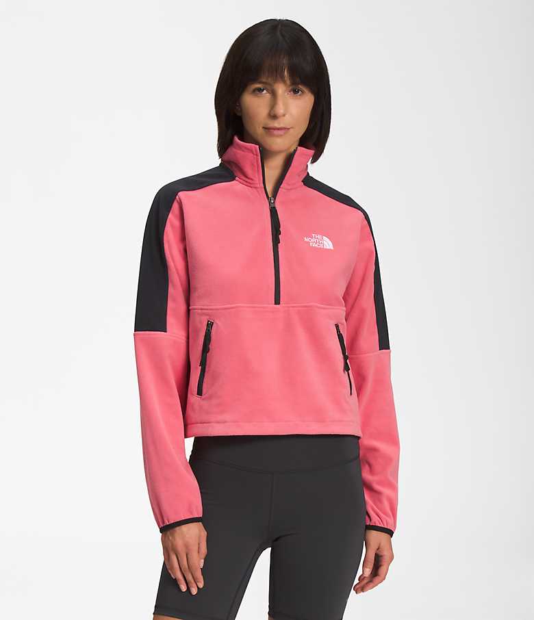 The North Face Fleece Jacket Womens Size Small Full Zip Pink And