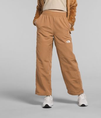The North Face Women's Pull On Pants Tan Large Drawstring Waistband Flat  Front
