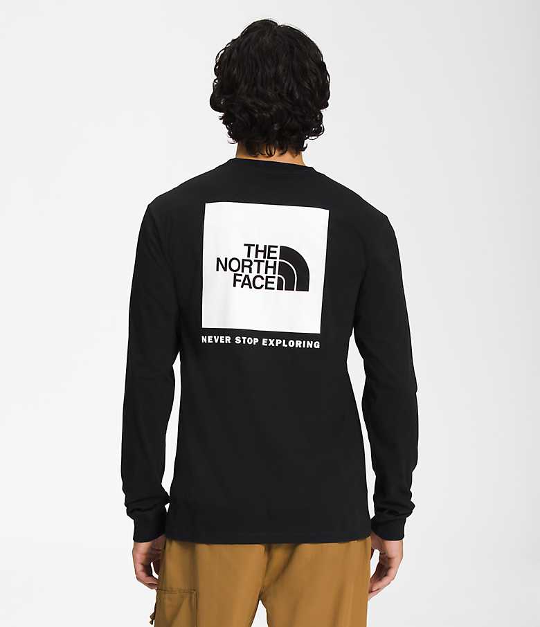 The North Face Men's NSE Box Long Sleeve Shirt, Medium, Black