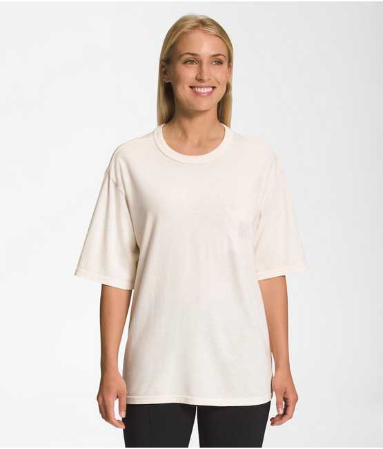 T-shirt à manches courtes Garment Dye à la coupe décontractée pour femme