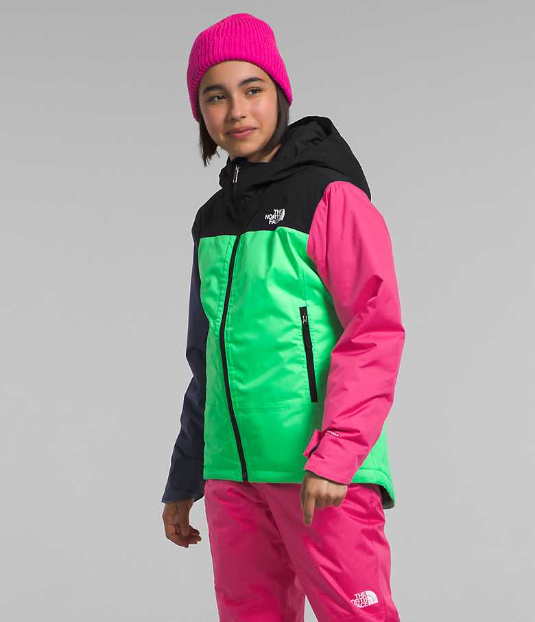 The North Face Kid Freedom Insulated Jacket Chlorophyll Green