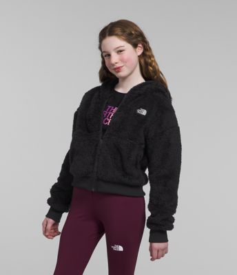 The North Face Jacket Girls Large Purple Inner Fleece Full Zip Outdoors  School