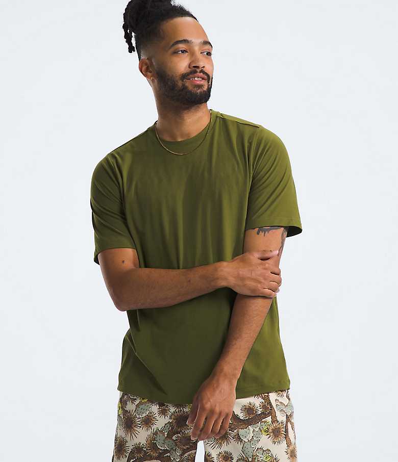 The North Face Dune Sky Short-Sleeve Crew Mens, XL / Forest Olive