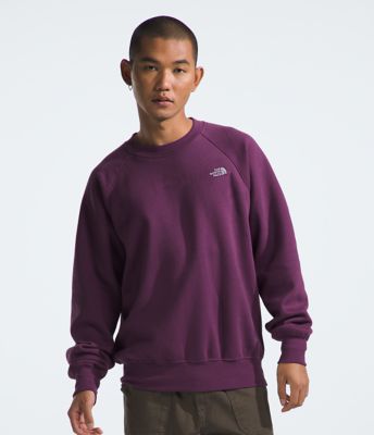 The North Face Heritage Patch Sweatshirt for Women in Purple