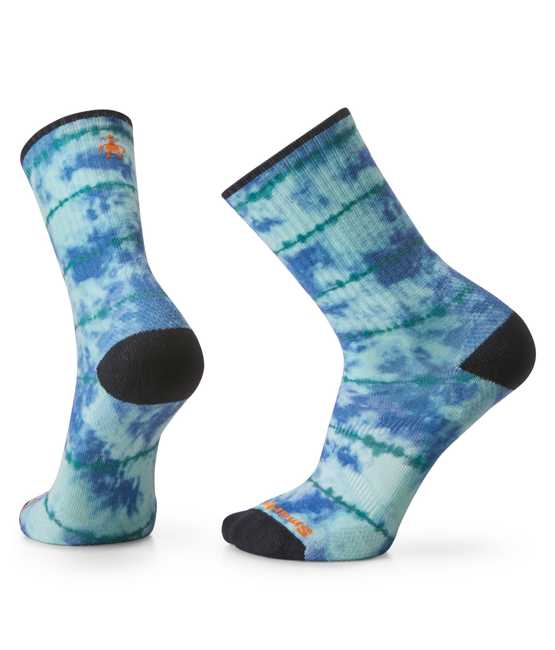 Athletic Tie Dye Print Crew Socks