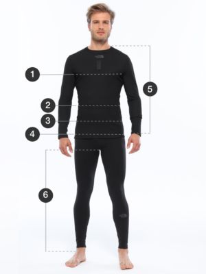 The North Face Size Charts for Clothing 