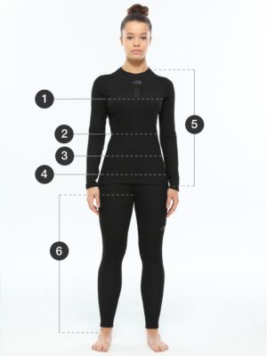 north face female sizes