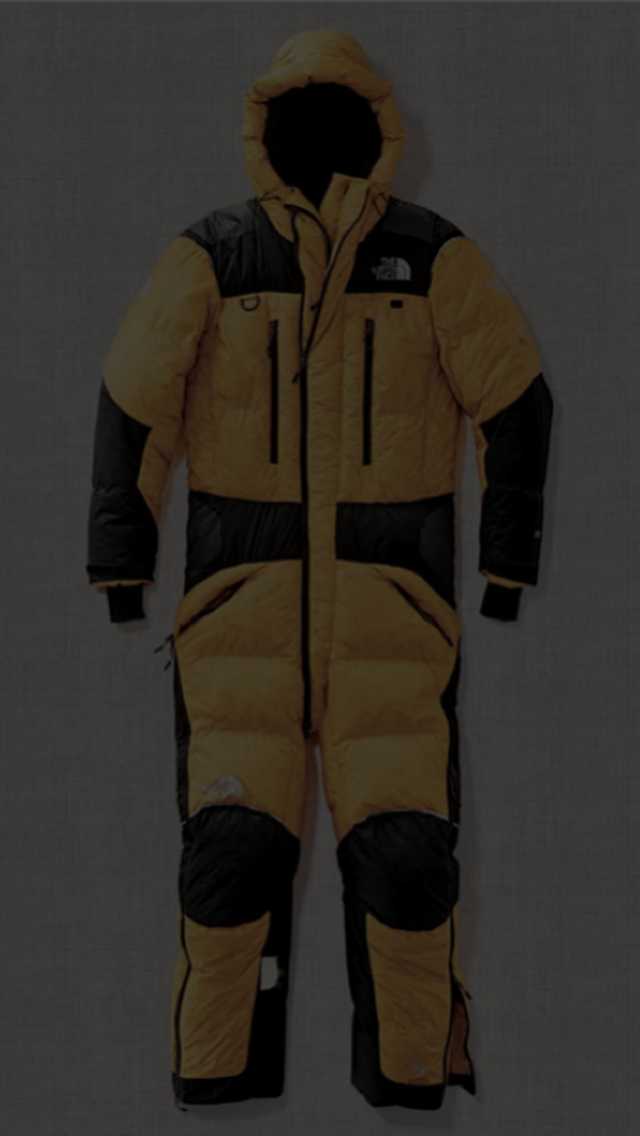 The original Himalayan Suit is advertised in The North Face catalogue.