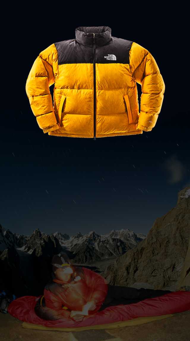 The original Himalayan Suit is advertised in The North Face catalogue.