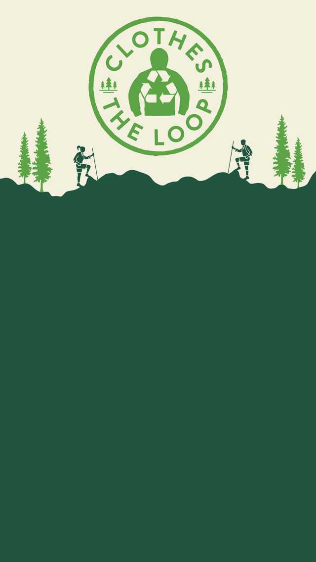 A detailed depiction of the Clothes the Loop logo.