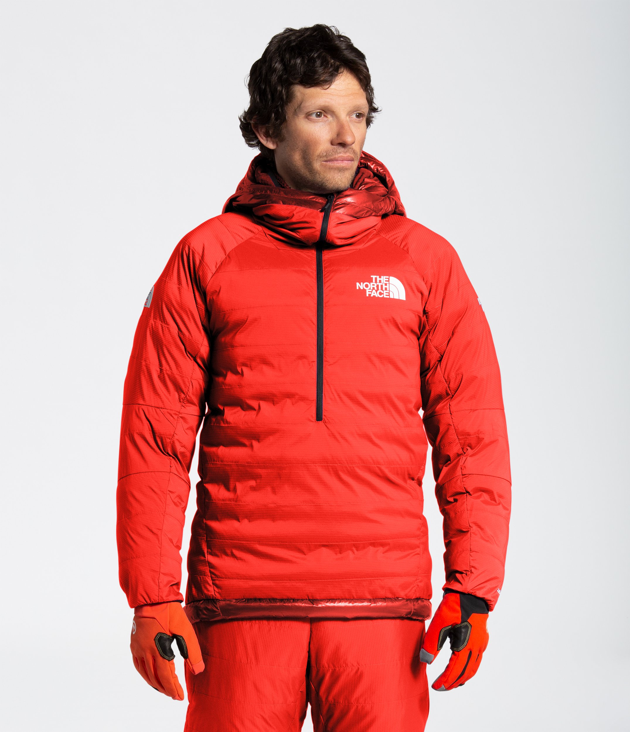 A front-facing full-body image of the Summit Advanced Mountain Kit™ L3 Pullover Hoodie and L3 Pant.