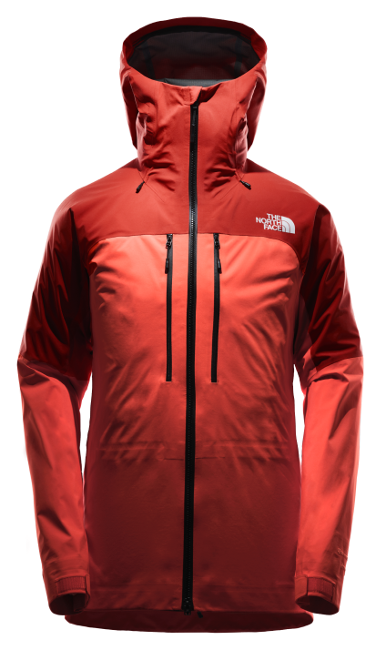 The North Face Hyvent Jacket Men XL Tan/Red Orange Rain Jacket