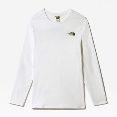 the north face long sleeve white