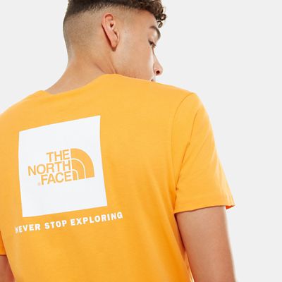 north face t shirt orange