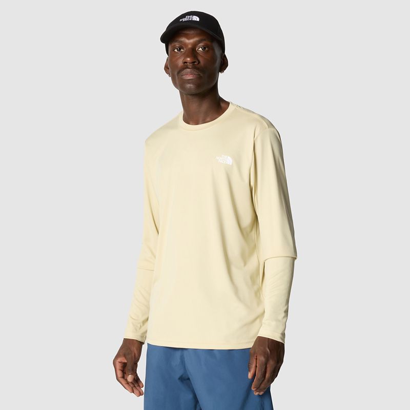 The North Face Men's Reaxion Amp Long-sleeve T-shirt Gravel