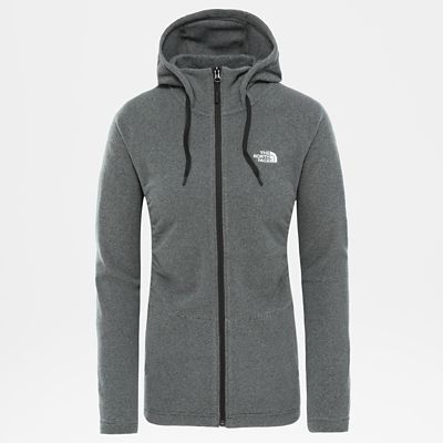 north face mezzaluna women's zip hoodie