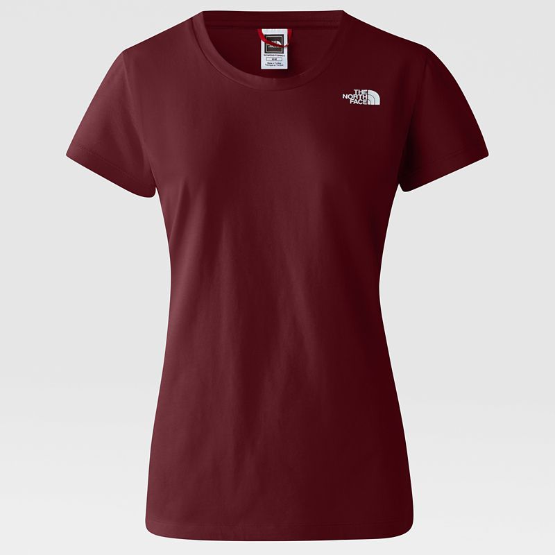 The North Face New Peak T-shirt Für Damen Regal Red 
