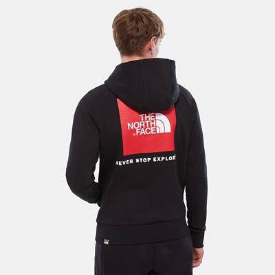 the north face red box pullover hoodie