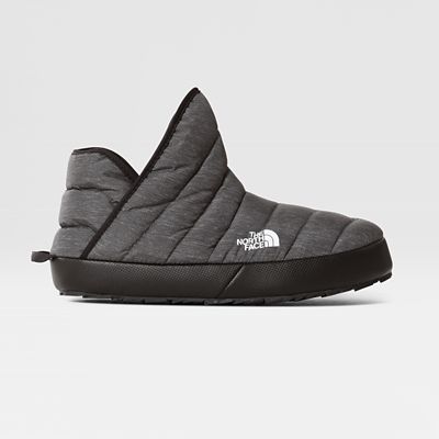 the north face chaussons d&#39;hiver thermoball&#8482; traction pour femme phantom grey heather print/tnf black\n taille 36