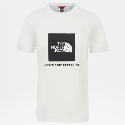 The North Face Redbox Raglan T-shirt Für Herren Tnf White Größe S Herren