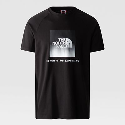 The North Face Redbox Raglan T-shirt Für Herren Tnf Black- Tnf Black Dip Dye Print Größe M Herren