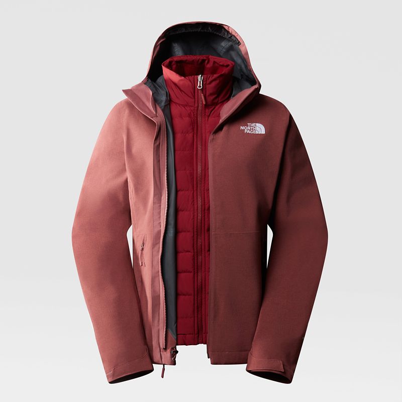 The North Face Women's Mountain Down Triclimate 3-in-1 Jacket Wild Ginger Heather/cordovan