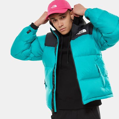 turquoise north face jacket