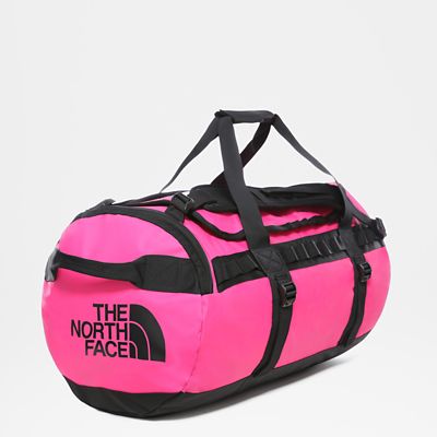 north face pink duffle bag