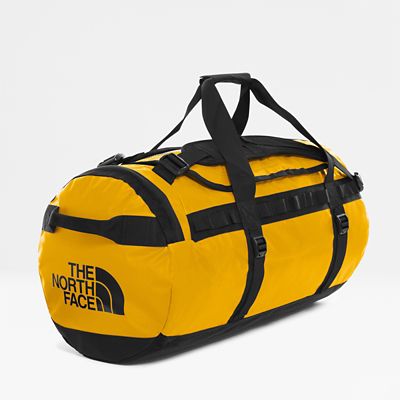 north face yellow duffel bag