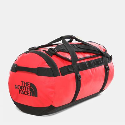 north face red duffle bag
