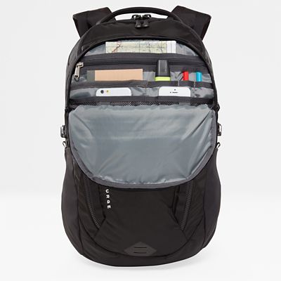 north face surge backpack black