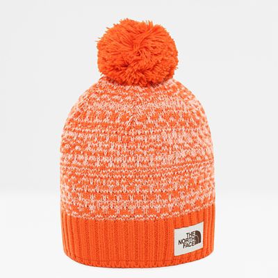 the north face orange beanie