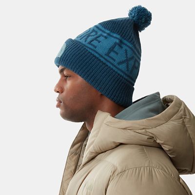 retro tnf pom beanie