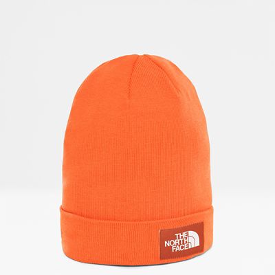 orange north face beanie