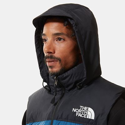 black north face puffer gilet