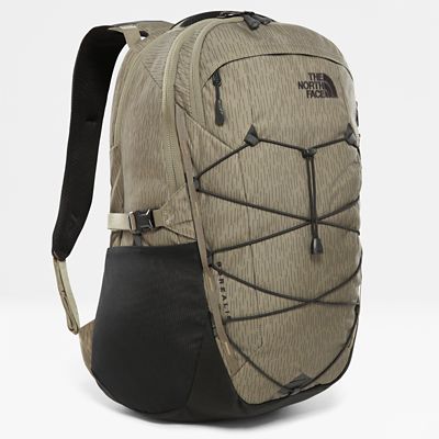 north face backpack black and green
