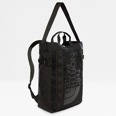 the north face base camp tote bag in black