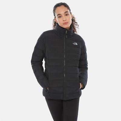 women's stretch down hoodie north face