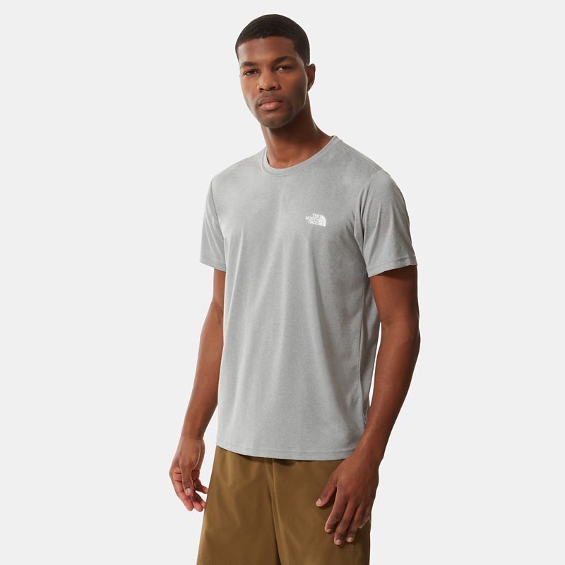 The North Face Camiseta Reaxion Amp Para Hombre Mid Grey Heather 
