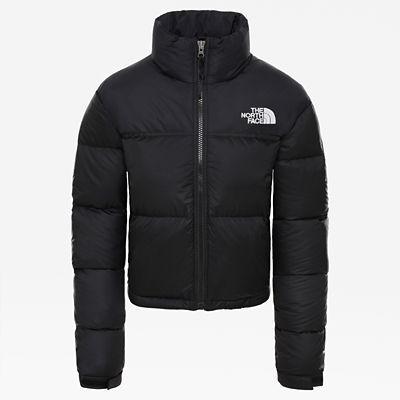 north face puffer jacket cropped