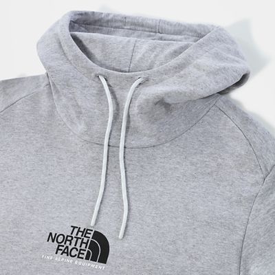 the north face fine alpine hoodie in grey