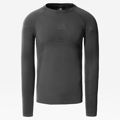 The North Face Active Langarm-shirt Für Herren Asphalt Grey-tnf Black Größe L/XL Herren