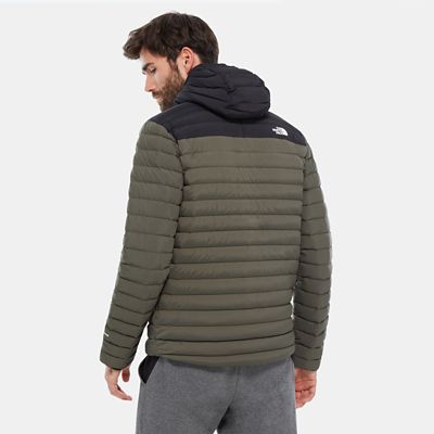 north face men's stretch down hoodie