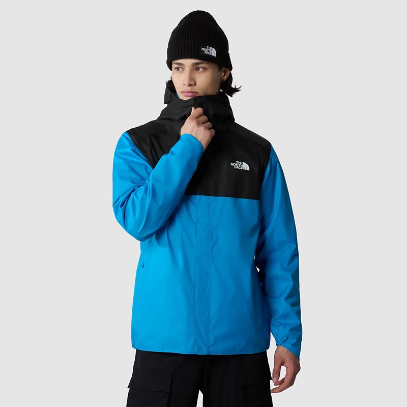 The North Face Men's Quest Zip-in Jacket Skyline Blue-tnf Black